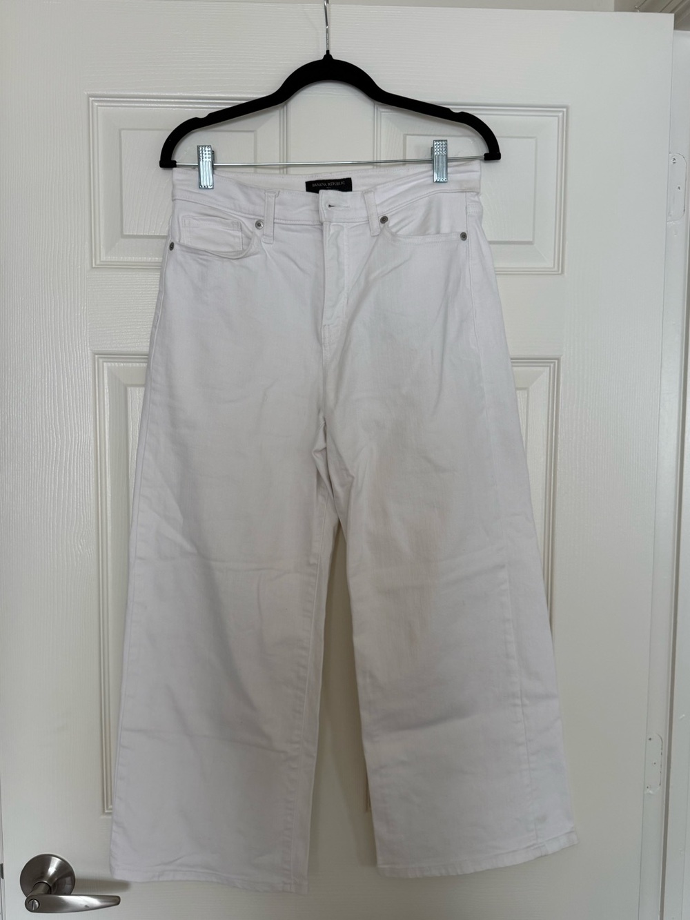 Banana Republic Wide Leg Crop White Women’s Jeans